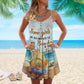 Beach Soul Girls – Women's Summer Sleeveless V-Neck Camisole Dress