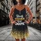 Black Women Empowered Style – Women's Summer Sleeveless V-Neck Camisole Dress