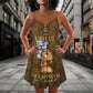 Black Women Proud Identity – Women's Summer Sleeveless V-Neck Camisole Dress