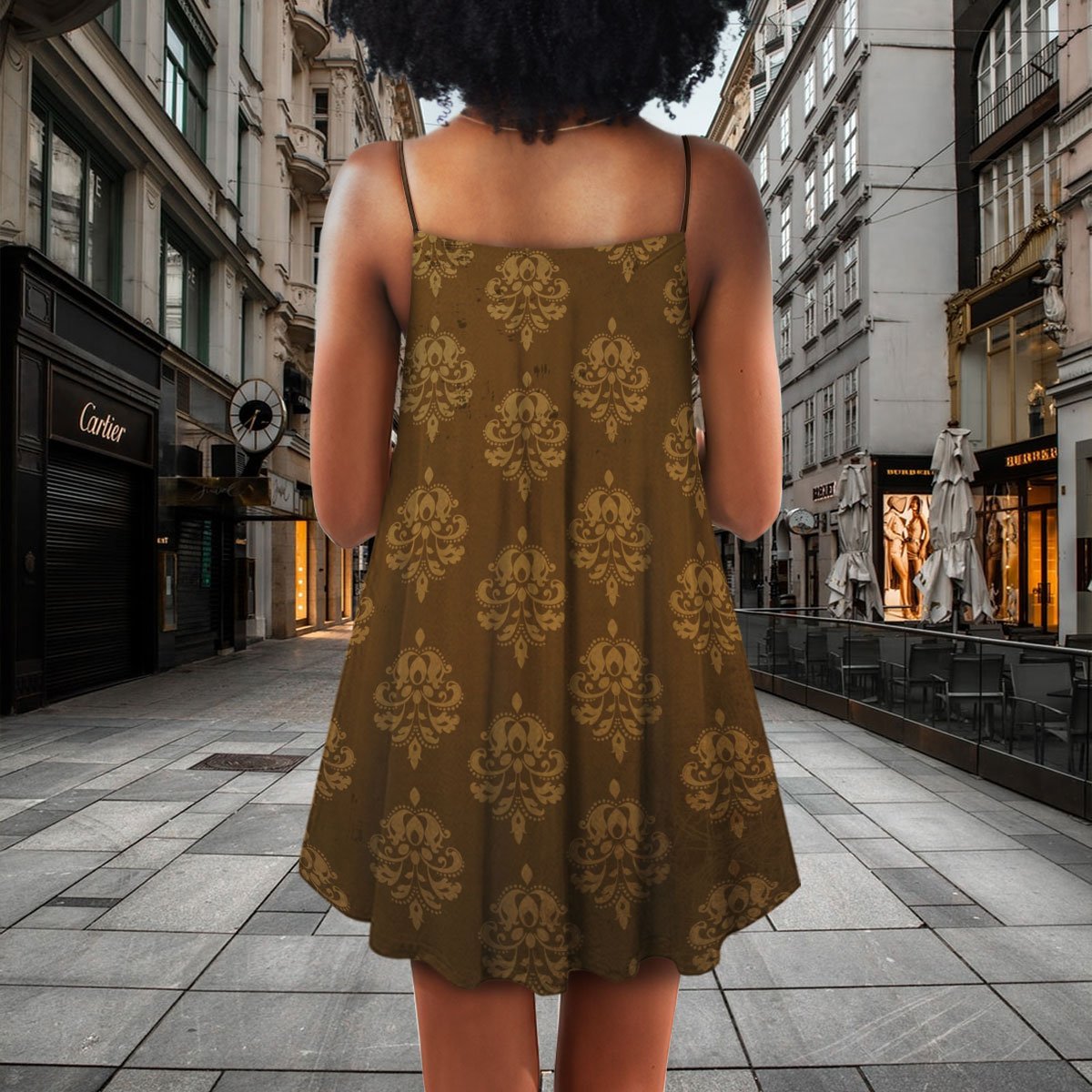 Black Women Minimal Style Limited – Women's Summer Sleeveless V-Neck Camisole Dress
