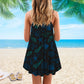Splashy Sassy Mermaid – Women's Summer Sleeveless V-Neck Camisole Dress
