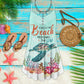 Beach Day Restores The Soul – Women's Summer Sleeveless V-Neck Camisole Dress
