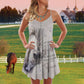 White Horse Faith Theme Limited – Women's Summer Sleeveless V-Neck Camisole Dress