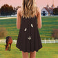 Black Horse Faith Courage – Women's Summer Sleeveless V-Neck Camisole Dress