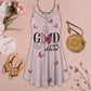 Butterfly Faith Quote Limited – Women's Summer Sleeveless V-Neck Camisole Dress