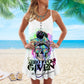 Mermaid Skull Theme Limited – Women's Summer Sleeveless V-Neck Camisole Dress