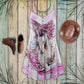 Girl Who Loves Horses – Women's Summer Sleeveless V-Neck Camisole Dress