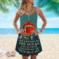 Mermaid Ocean Dream Night – Women's Summer Sleeveless V-Neck Camisole Dress