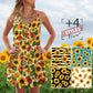 Sunflower Pattern Full Color Limited – Women's Summer Sleeveless V-Neck Camisole Dress