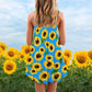 Sunflower Pattern Classic Limited – Women's Summer Sleeveless V-Neck Camisole Dress