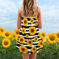 Sunflower Pattern Bright Limited – Women's Summer Sleeveless V-Neck Camisole Dress
