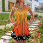 Beautiful Butterfly Style – Women's Summer Sleeveless V-Neck Camisole Dress