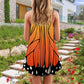 Beautiful Butterfly Style – Women's Summer Sleeveless V-Neck Camisole Dress