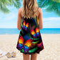 Colorful Butterfly Life – Women's Summer Sleeveless V-Neck Camisole Dress