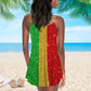 Black Women Justice Statement – Women's Summer Sleeveless V-Neck Camisole Dress