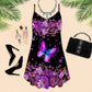 Butterfly Abstract Art Limited – Women's Summer Sleeveless V-Neck Camisole Dress