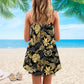 Butterfly Tropical Pattern Art Limited – Women's Summer Sleeveless V-Neck Camisole Dress