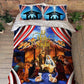 Jesus Love Christmas Nativity Faith Bedding Cover For Faith Bedroom Decor