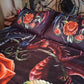 Dragon Red Rose Bedding Cover For Fantasy Bedroom Decor