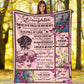 Breast Cancer To My Daughter Breast Cancer Awareness Pink Flannel Blanket For Cozy Home Lounging And Gifting