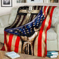 Jesus American Flag Christian Flannel Blanket For Living Room And Bedroom Styling