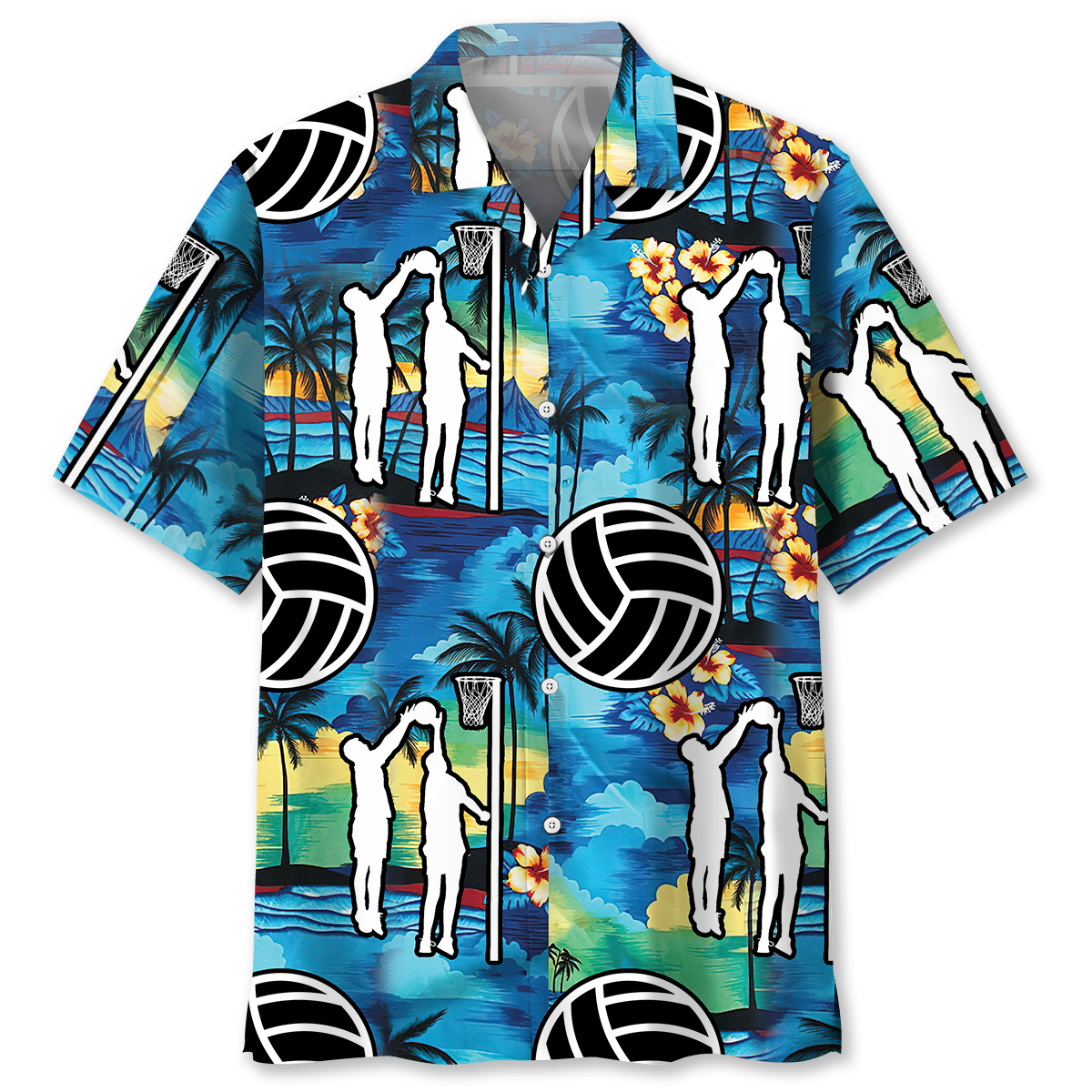 Netball Beach Hawaiian Shirt