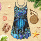 Turtle Is Beach Soul Limited 16 – Women's Summer Sleeveless V-Neck Camisole Dress