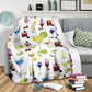 Tropical Drink Lover Flannel Blanket For Relaxing At Home And Travel