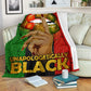 Black Woman Unapologetically Black African American Flannel Blanket For Warm Home Decor And Relaxation