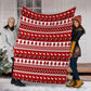 Nurse Christmas Simple Pattern Flannel Blanket For Bedroom Couch And Daily Comfort