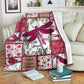Breast Cancer Awareness Dragonfly Flannel Blanket For Warm Home Decor And Relaxation