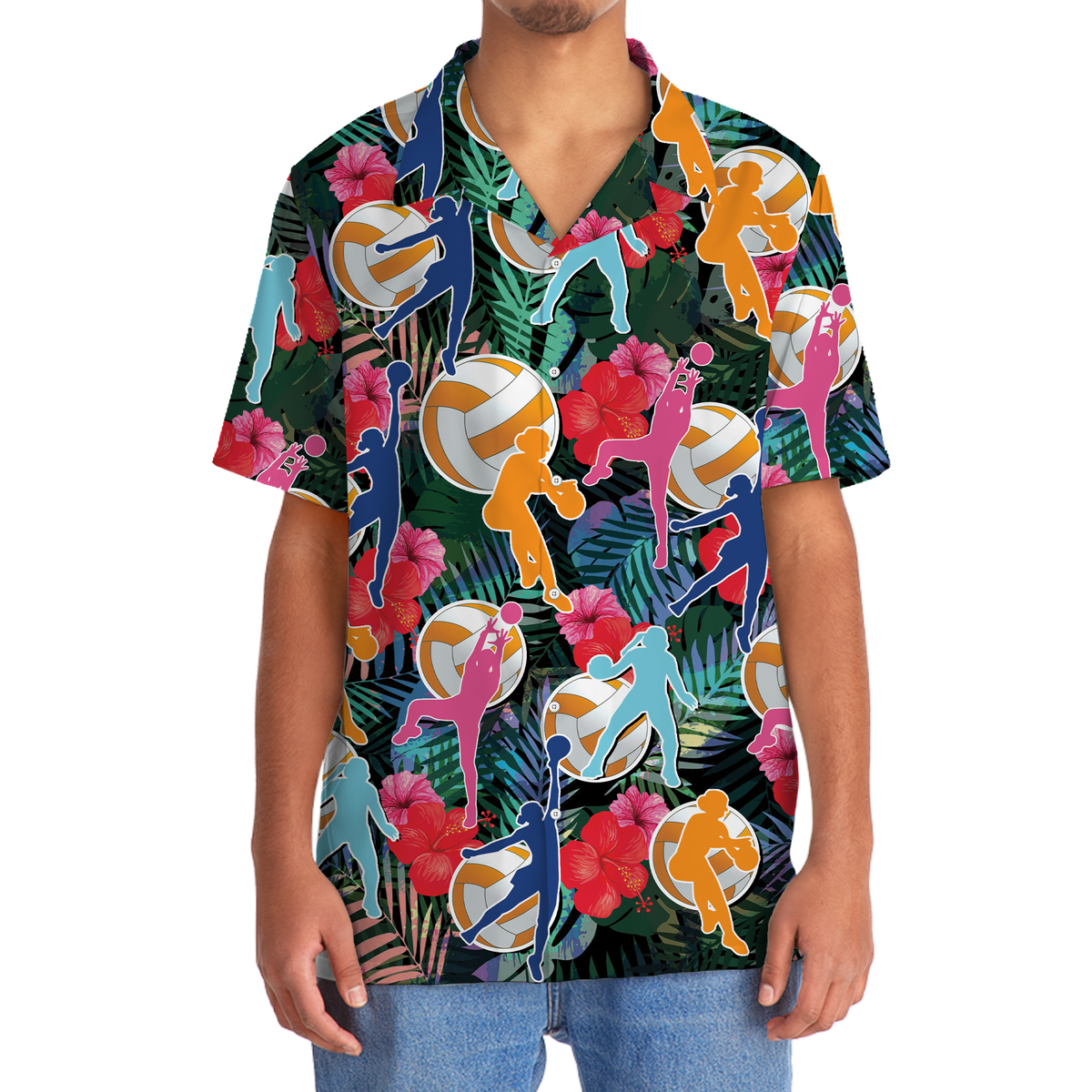 Netball Tropical Hawaiian Shirt