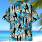 Blue Netball Beach Hawaiian Shirt