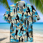 Blue Netball Beach Hawaiian Shirt