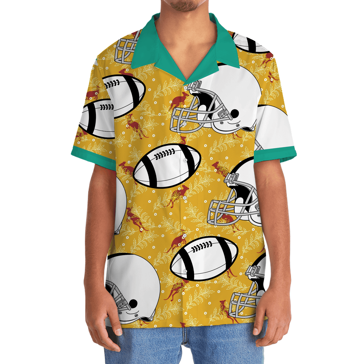 Aussie Rugby Kangaroo Hawaiian Shirt