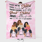 Family Sisters I Hope We're Sisters Personalized Flannel Blanket For Living Room And Bedroom Styling