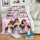 Family Sisters I Hope We're Sisters Personalized Flannel Blanket For Relaxing At Home And Travel