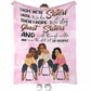 Family Sisters I Hope We're Sisters Personalized 50 x 60 Inch Flannel Blanket For Cozy Bedroom And Sofa Decor
