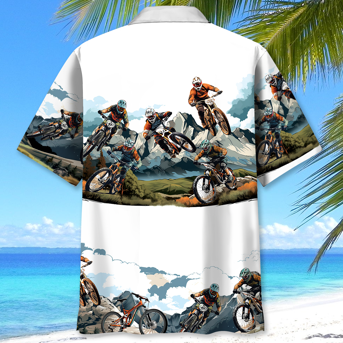 Colorado Mountain Bike Hawaiian Shirt