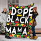 Bold Black Mama African American Art 50 x 60 Inch Flannel Blanket For Cozy Bedroom And Sofa Decor
