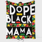 Bold Black Mama African American Art Flannel Blanket For Soft Bed Couch And Home Comfort