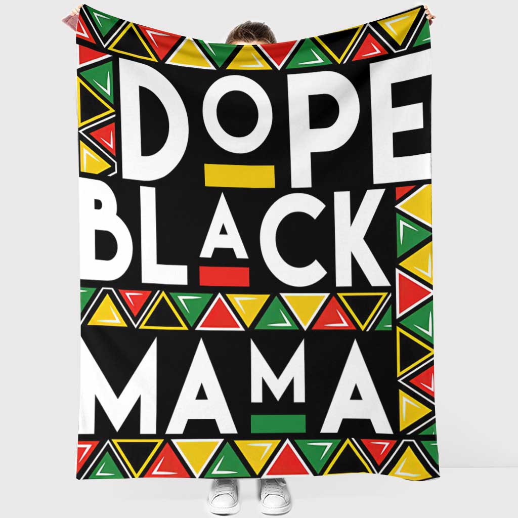 Bold Black Mama African American Art Flannel Blanket For Soft Bed Couch And Home Comfort