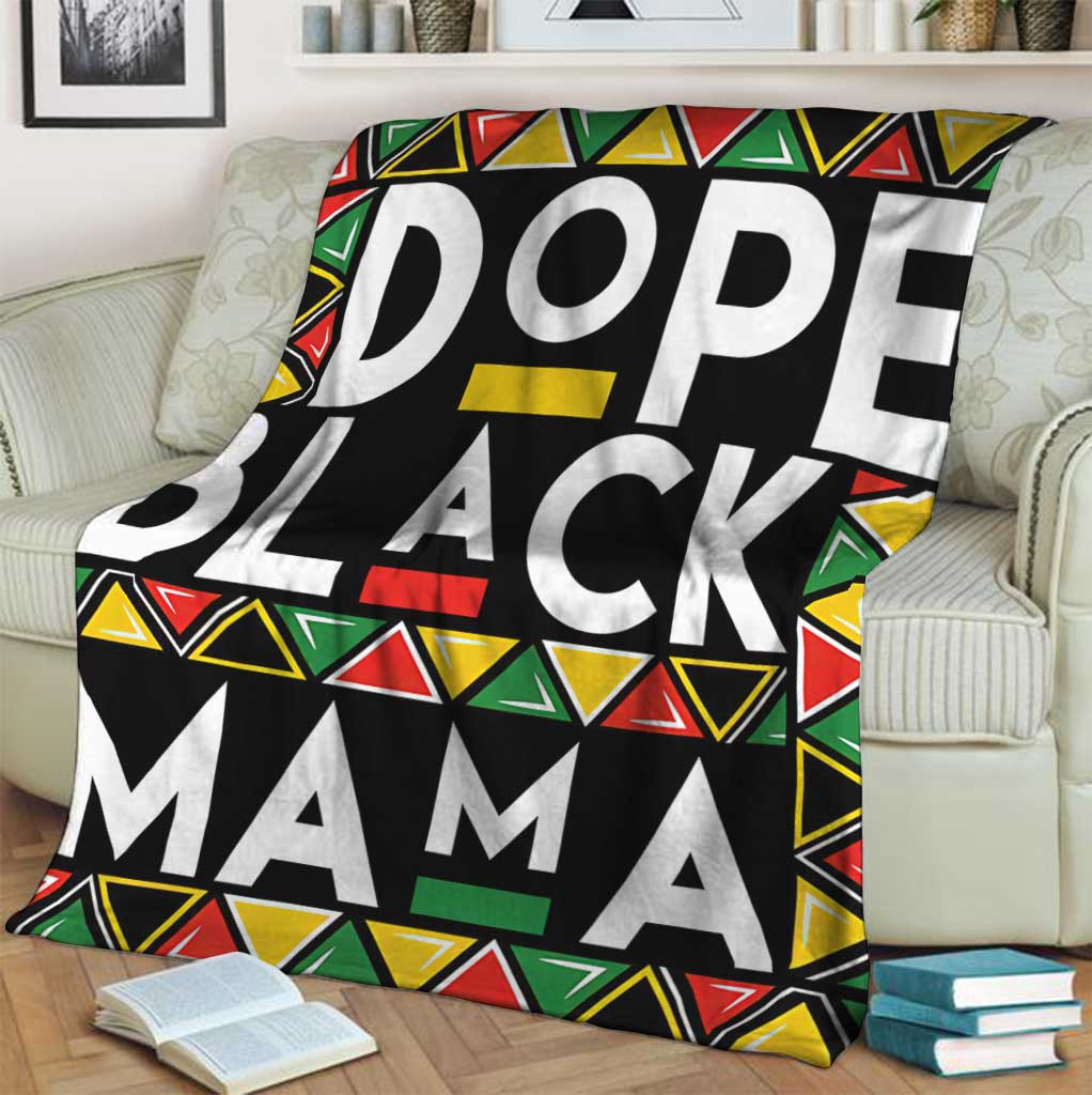 Bold Black Mama African American Art Flannel Blanket For Relaxing At Home And Travel