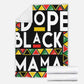 Bold Black Mama African American Art Flannel Blanket For Bed Sofa And Reading Nook Decor