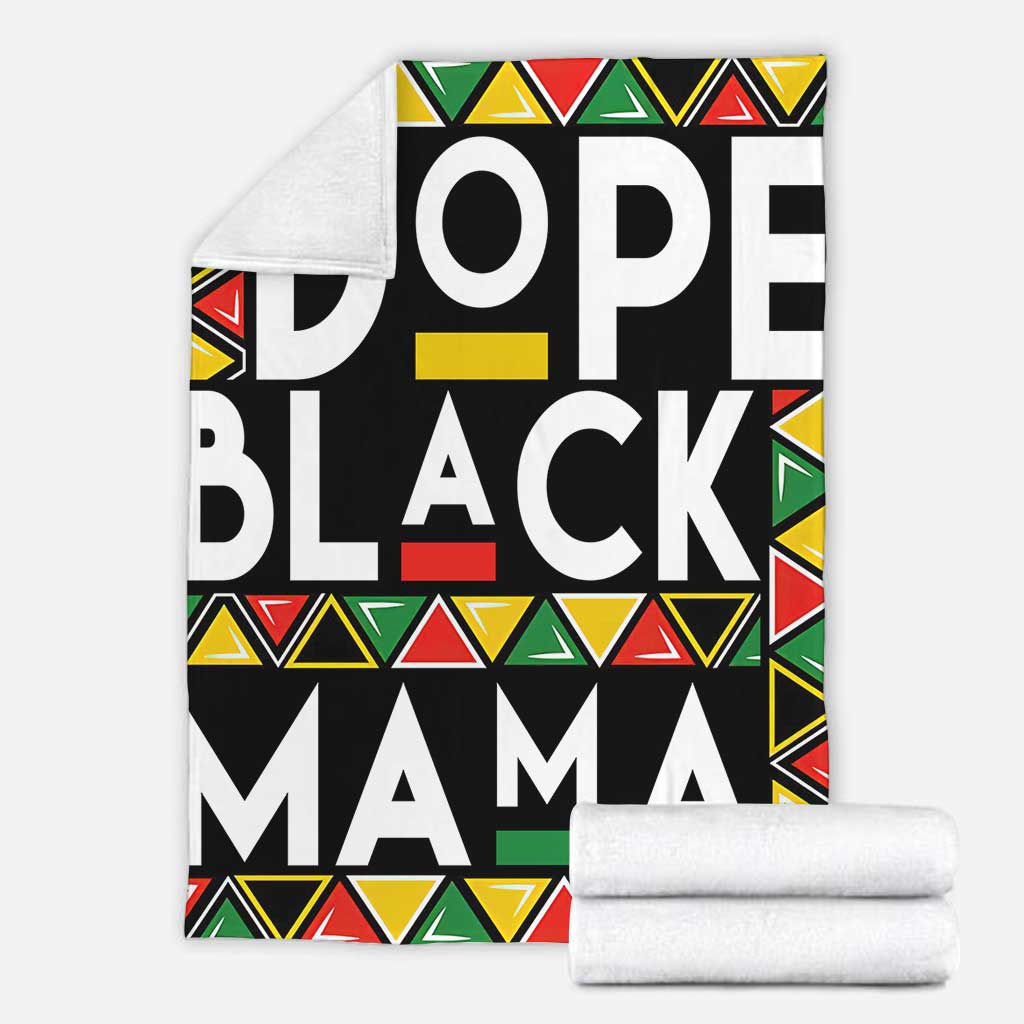 Bold Black Mama African American Art Flannel Blanket For Bed Sofa And Reading Nook Decor