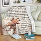 Giraffe To My Mummy On Your 1ST Mothers Day Personalized Flannel Blanket For Relaxing At Home And Travel