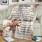 Giraffe To My Mummy On Your 1ST Mothers Day Personalized Flannel Blanket For Bed Sofa And Reading Nook Decor