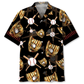 Black Vintage Baseball Gloves Hawaiian Shirt