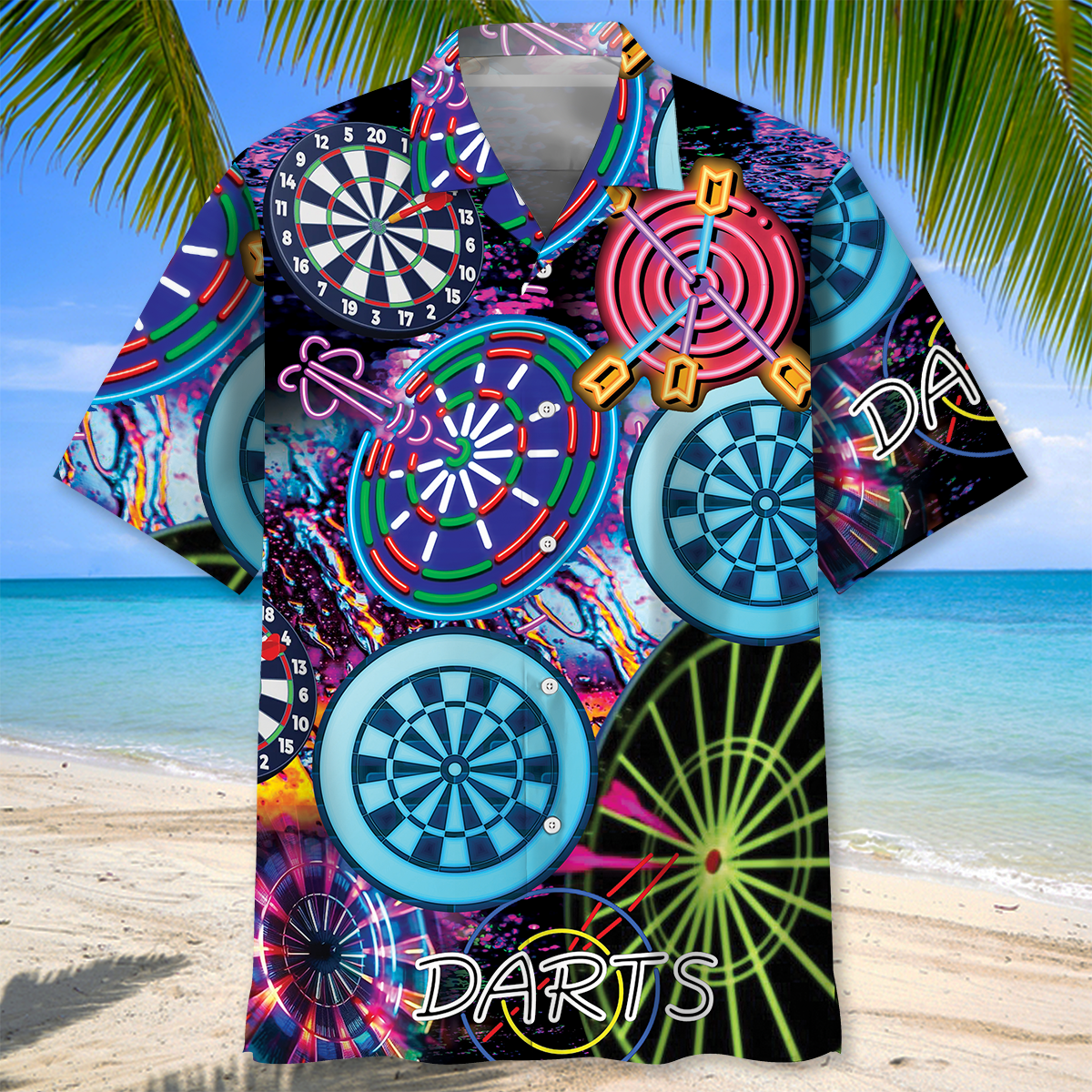 Dart Neon Hawaiian Shirt