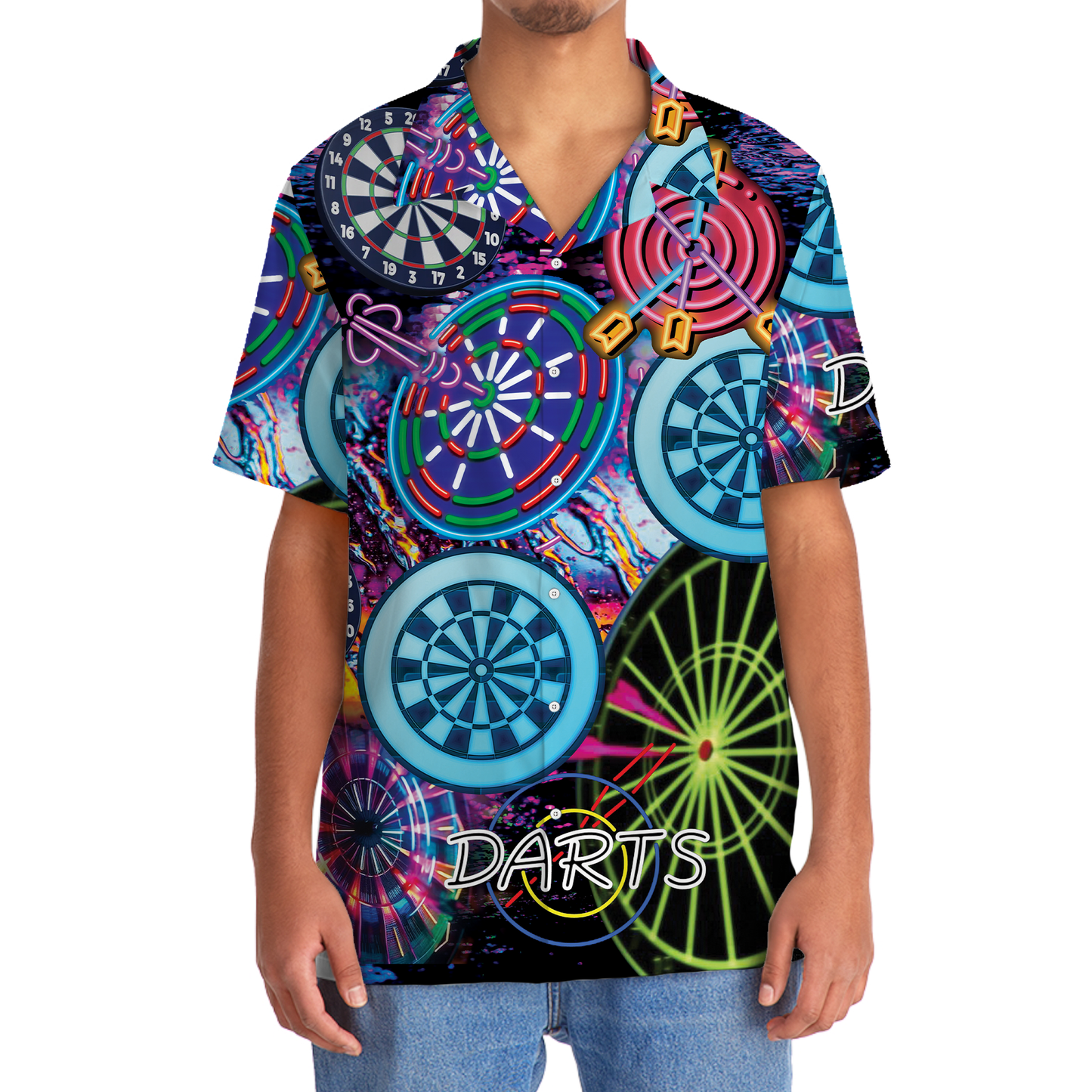 Dart Neon Hawaiian Shirt